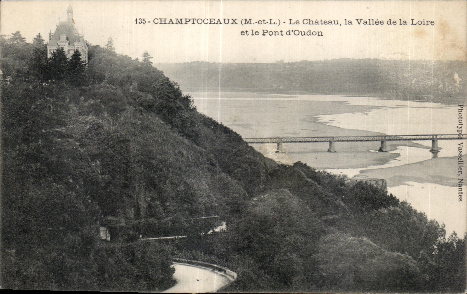CPA Champtoceaux (M et L) Le Chateau la Vallee de la Loire et le Pont d Oudon