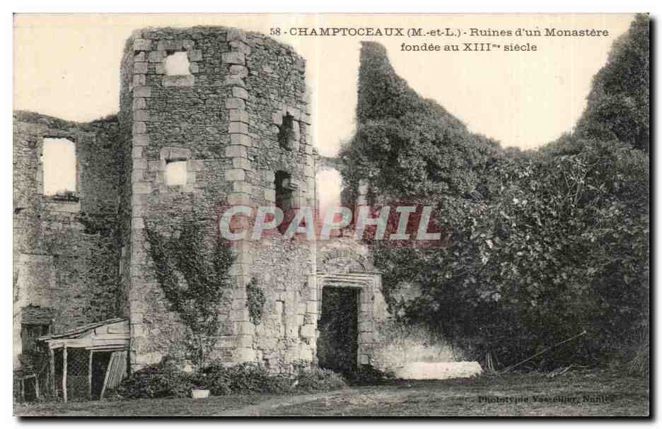 CPA Champtoceaux (M et L) Ruines d un Monastere fondee au XIIIe siecle