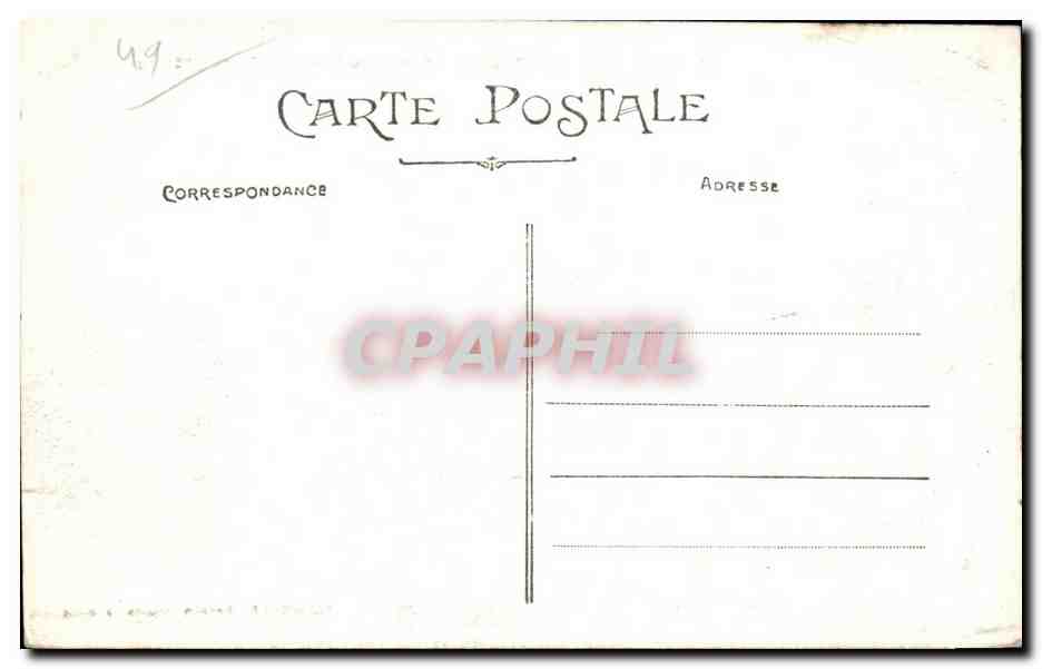 CPA Champtoceaux (M et L) Ruines du Prieure pres du Chateau Collection F Chapeau Nantes 2 mille — Back