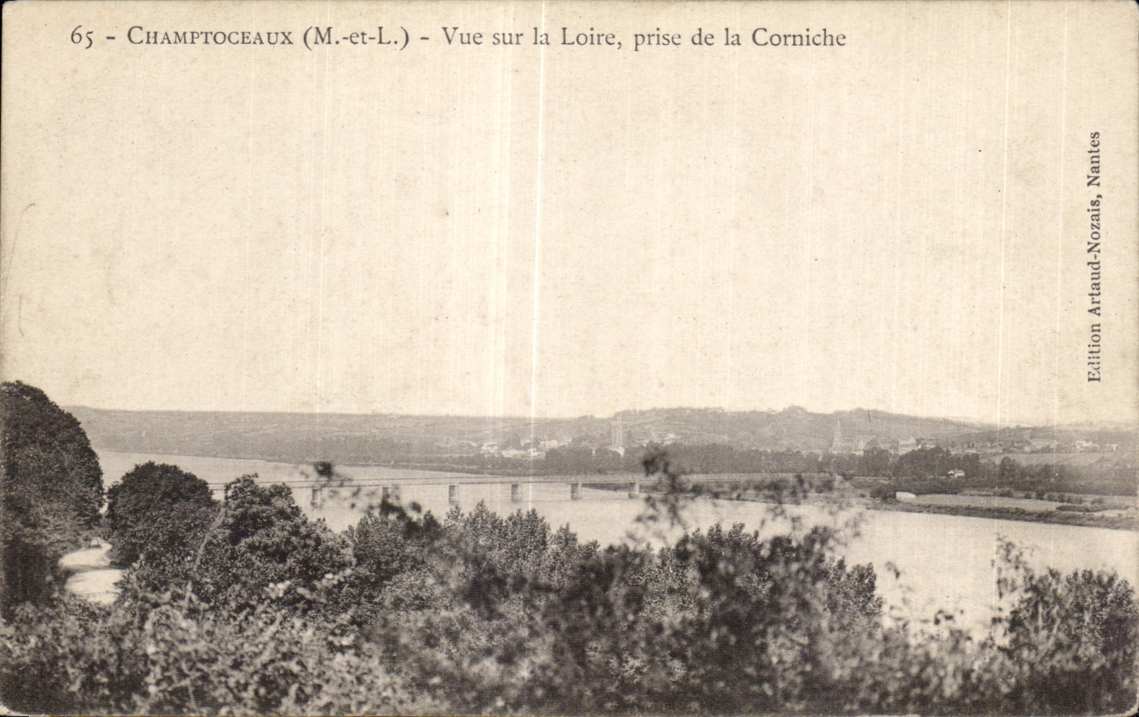 CPA Champtoceaux (M et L) Vue sur la Loire prise de la Corniche