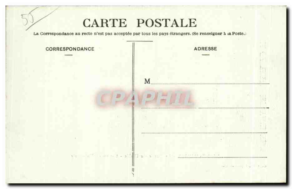 CPA Saint Mihiel La Roche du Diable Casernes d Infanterie — Rückseite