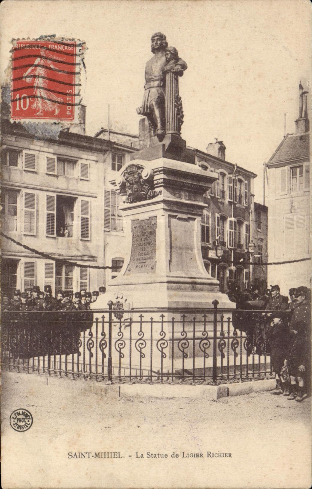 Saint-Mihiel — La Statue de Ligier Richier — Éditeur : Calamé, n° 55