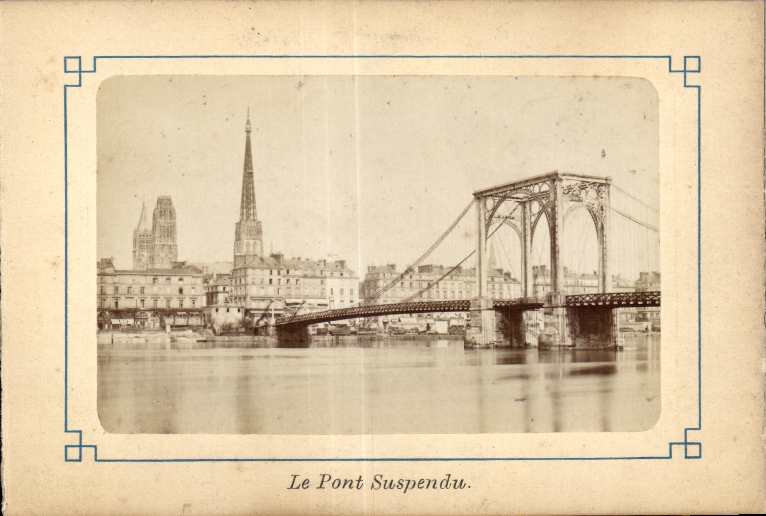 CPA Rouen Le Pont Suspendu