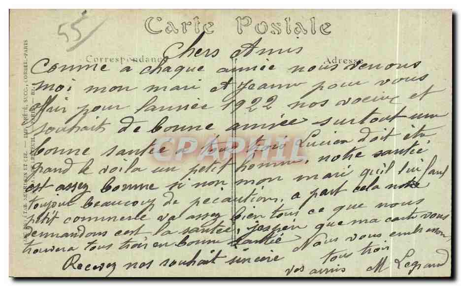CPA Verdun Quarlier au bord de la Meuse ayant Soullert du bombardement des obus incendiaires au lond la Cathedrale — Rückseite