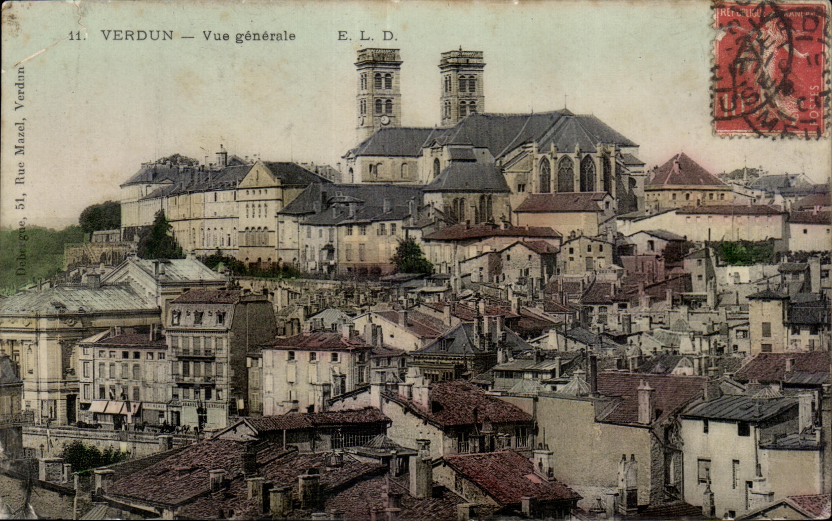 CPA Verdun Vue generale