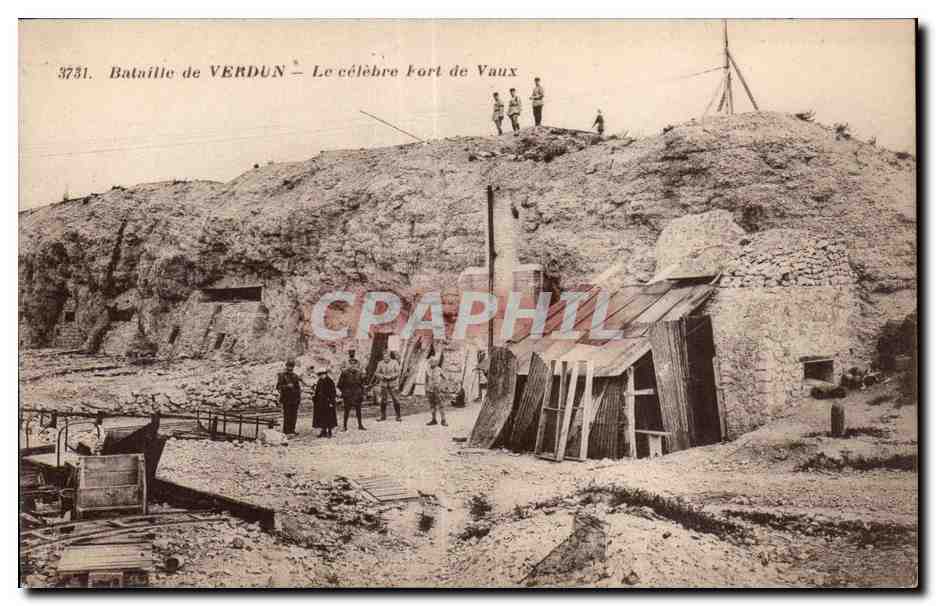 CPA Bataille de Verdun Le celebre Fort de Vaux