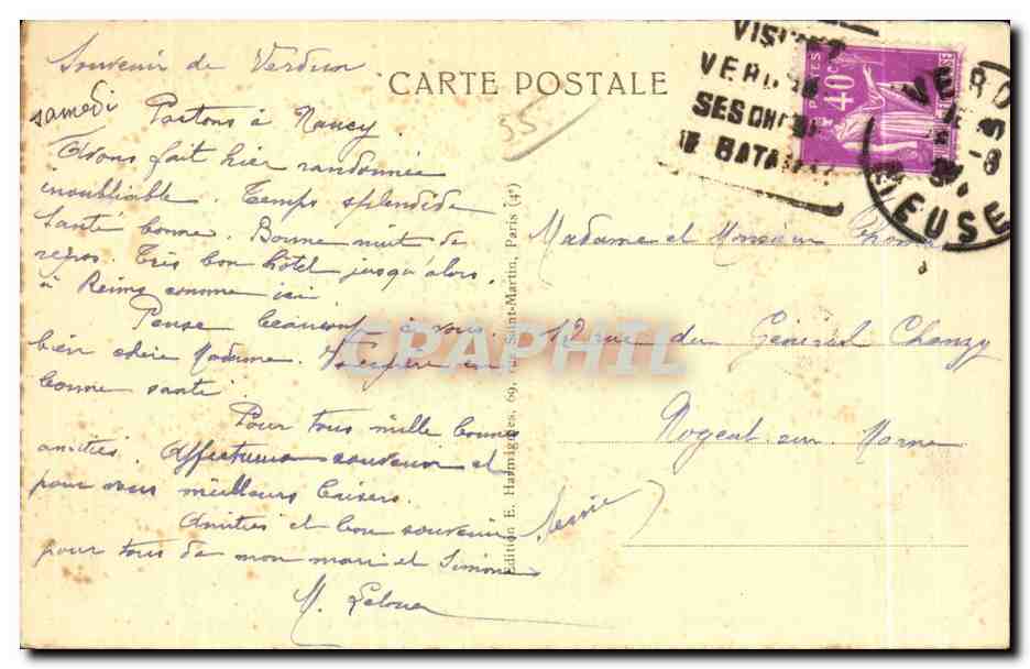 Verdun — Monument à la Victoire et aux Soldats de Verdun — Harmignies — Reverso