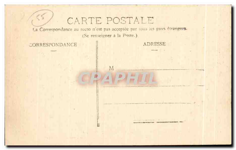 Verdun - Porte Chaussée - Vue prise du Mess des Officiers — Édition des Nouvelles Galeries Sucursale de Verdun — Rückseite