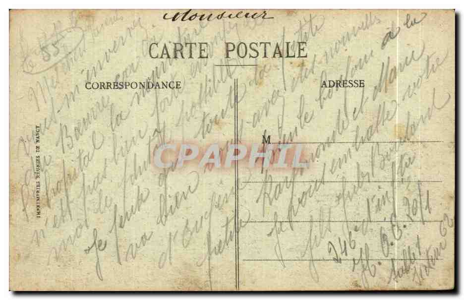 CPA Grande Guerre Verdun(Meuse)Les Bords de la Meuse — Rückseite