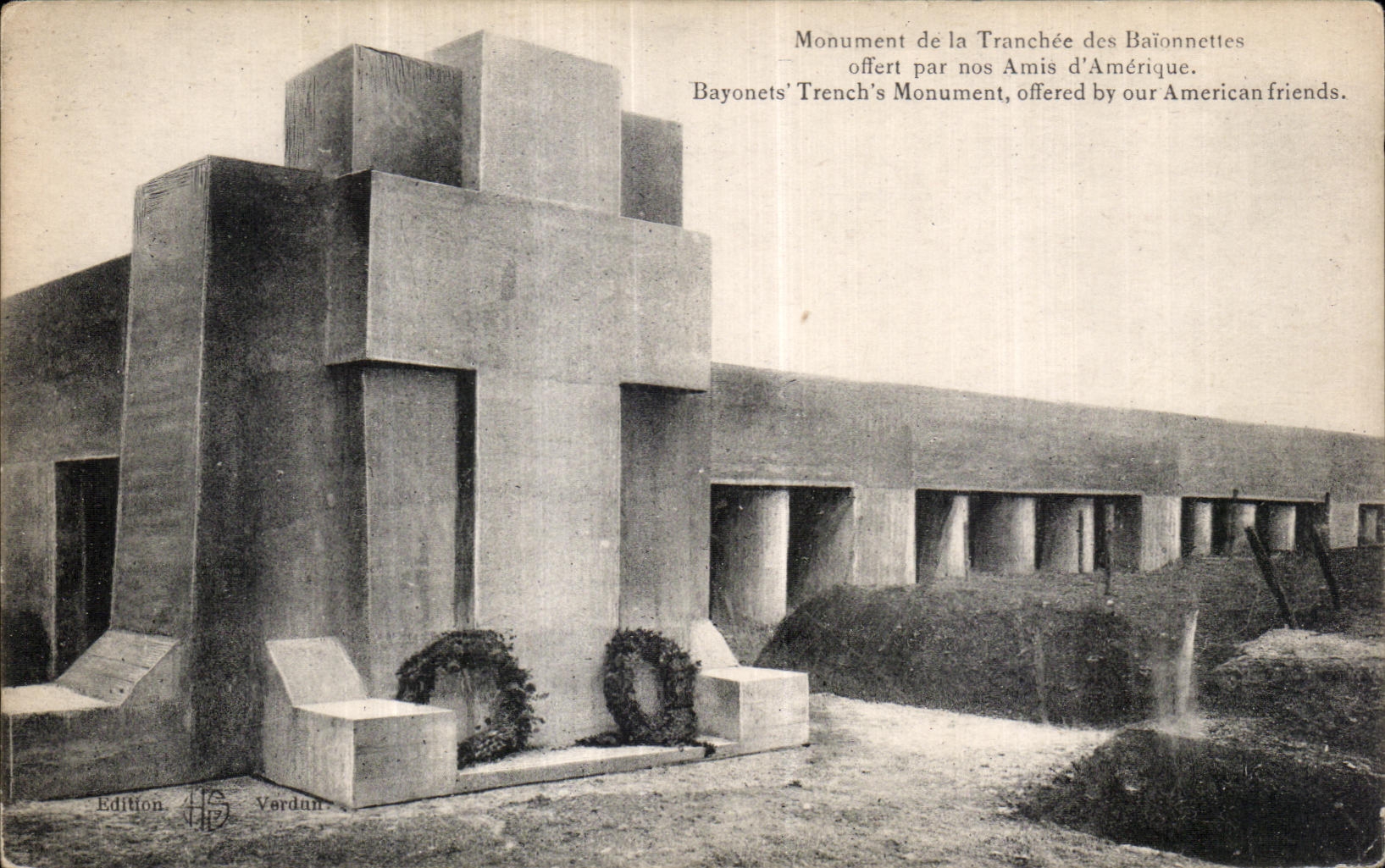 Monument de la Tranchée des Baïonnettes — offert par nos Amis d'Amérique — Édition HS Verdun