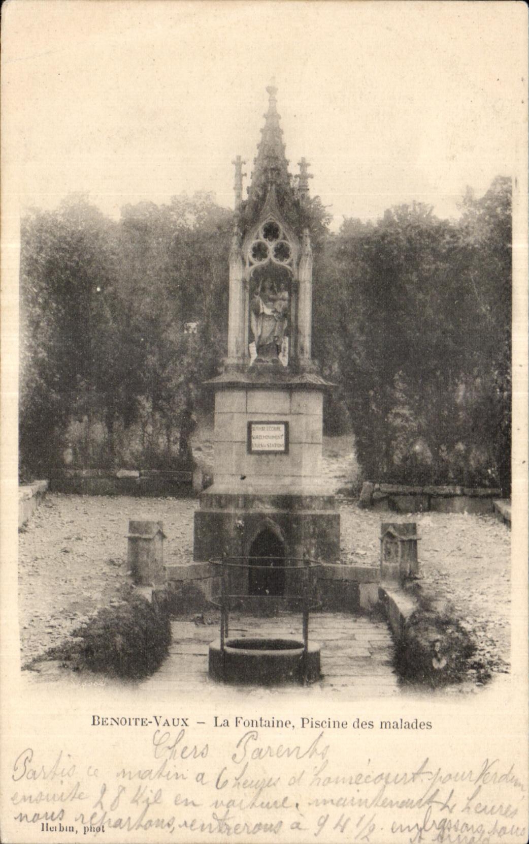 Benoite-Vaux — La Fontaine, Piscine des malades — Herbin, phot.