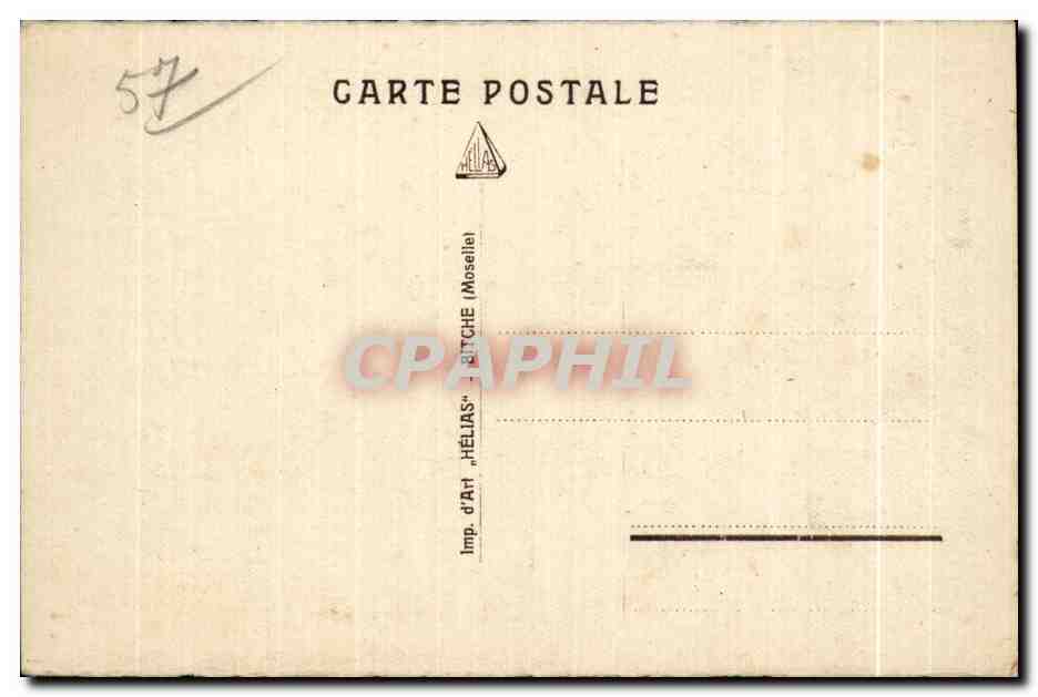 CPA Bitche (Moselle) Caserne Jouart Militaria  — Rückseite
