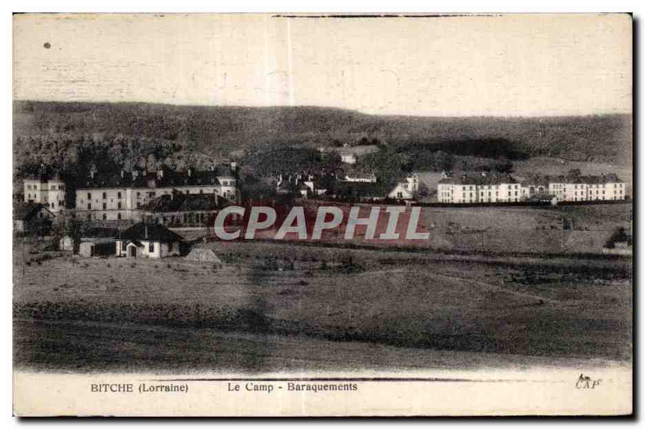 CPA Bitche (Lorraine) Le Camp Baraquements Militaria