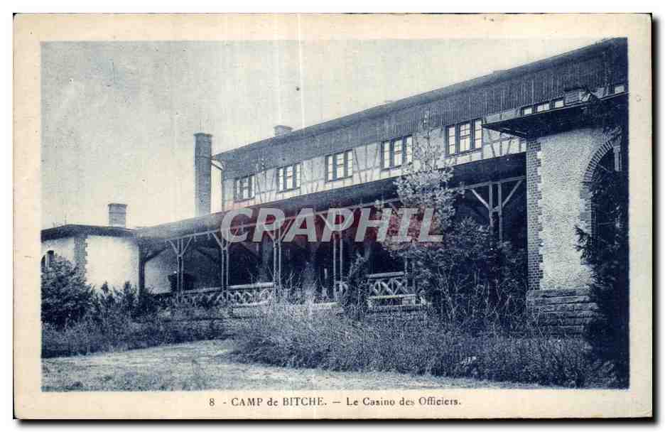 CPA Bitche Camp de Le Casino des Officiers Militaria