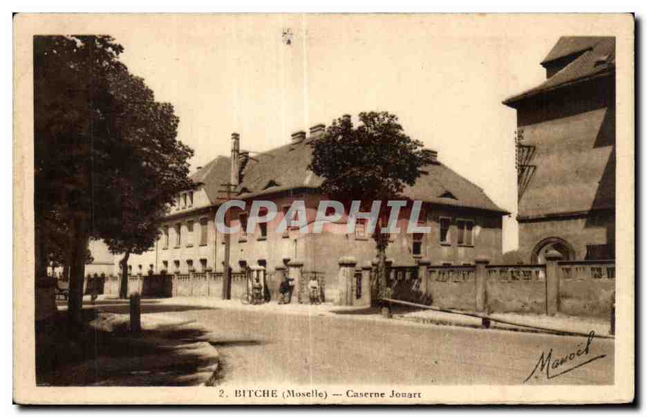 CPA Bitche (Moselle) Caserne Jouart Militaria