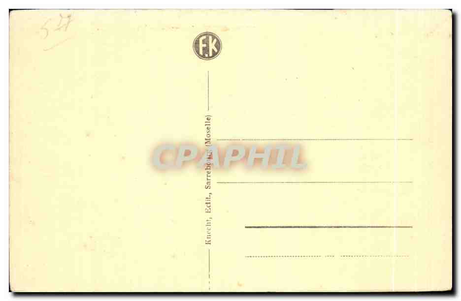Lutzelbourg - Vallee de la Zorn - CPA  — Rückseite