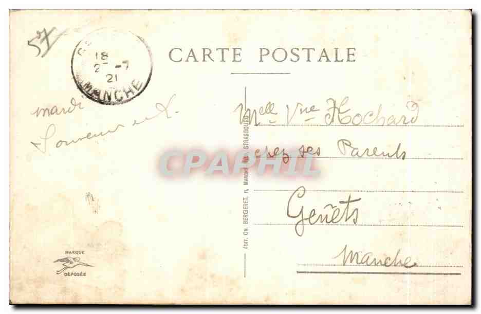 Metz - Le Cheval de l Esplanade - Palais de Justice - CPA  — Rückseite