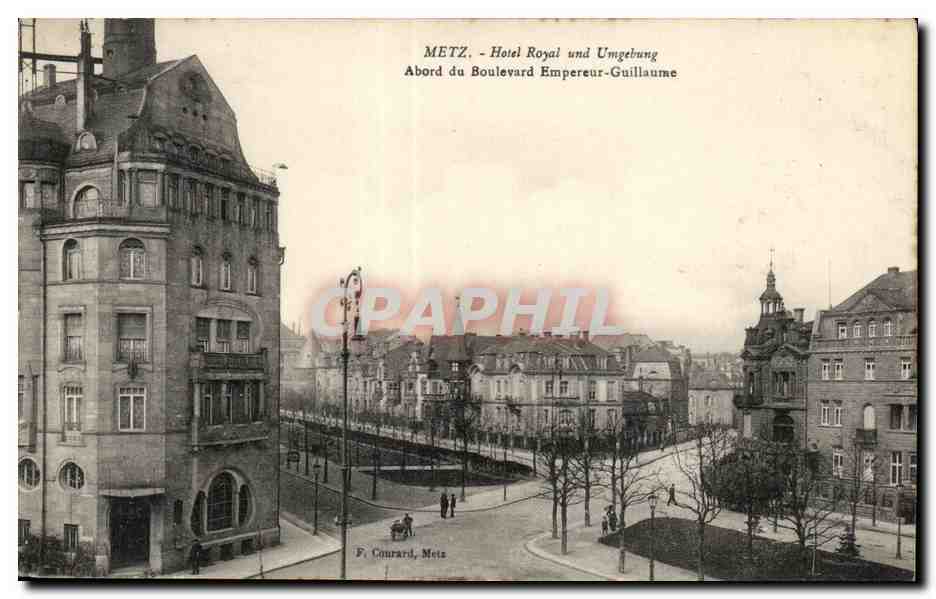 Metz - Abord du Boulevard Empereur Guillaume - CPA 