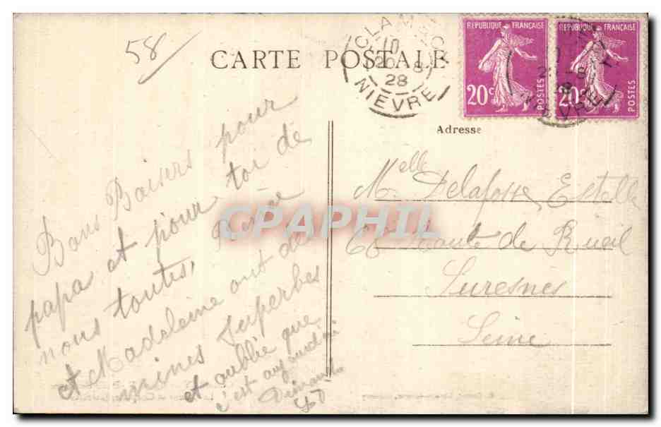 Clamecy - Eglise Notre Dame de Bethleem - CPA  — Rückseite