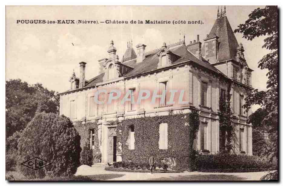 Pouguès-les-Eaux (Nièvre) — Château de la Maitairie (côté nord).