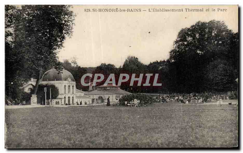CPA Other Honore les Bains Etablissement Thermal et le parc
