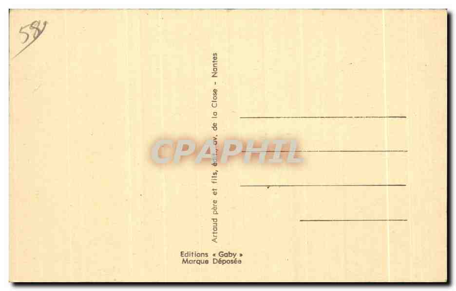 Nevers - Le Pont du Chemin de Fer et la Loire - CPA  — Verso
