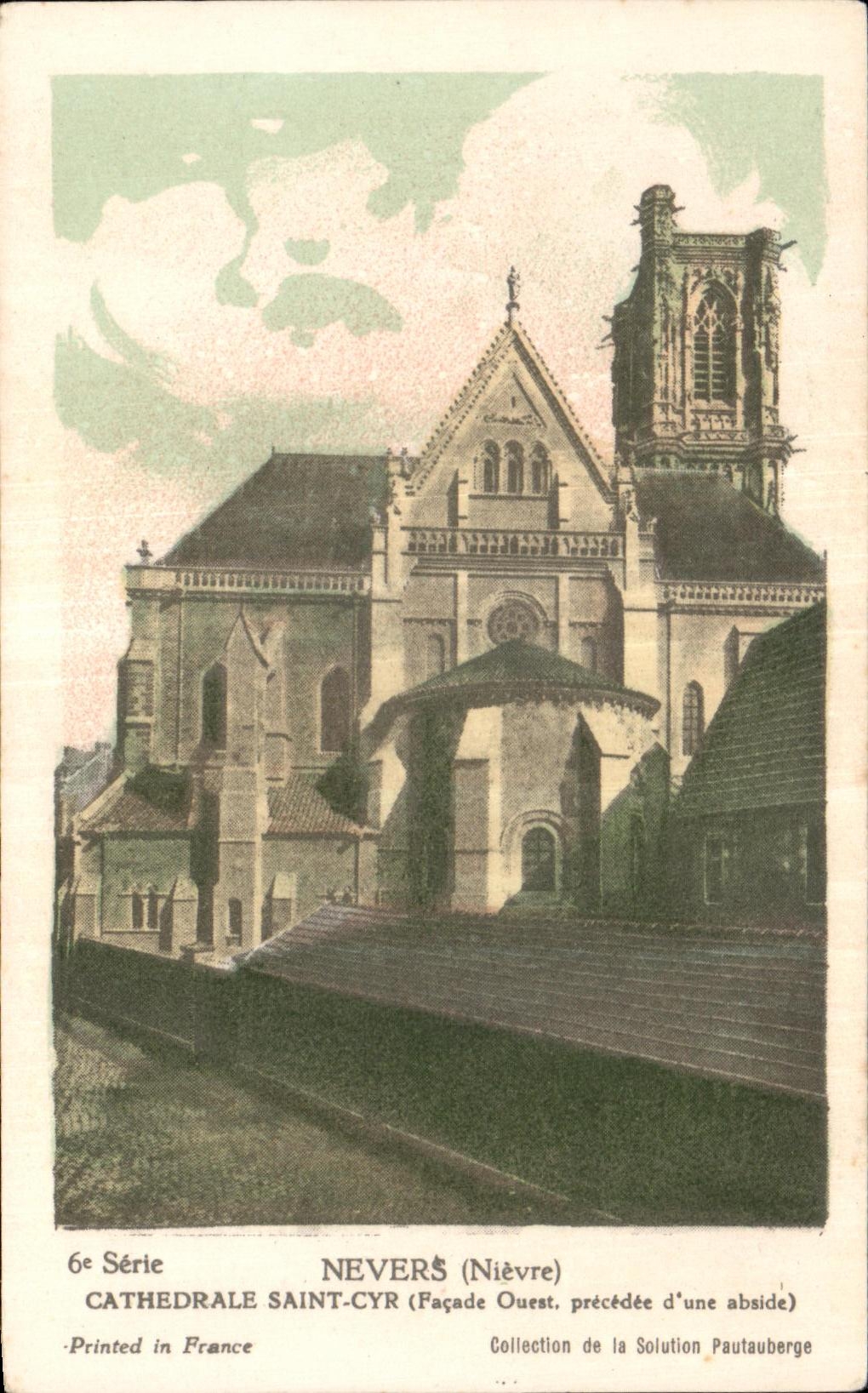 Cathédrale Saint-Cyr — Façade Ouest (Nièvre) — Collection de la Solution Pautaubege