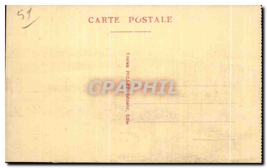 Dunkerque - La Cale des Pecheurs Bateaux - CPA  — Rückseite