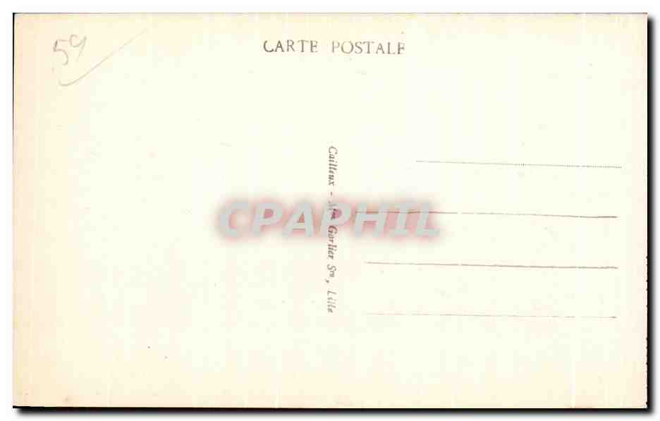 CPA Dunkerque Palais de Justice  — Rückseite