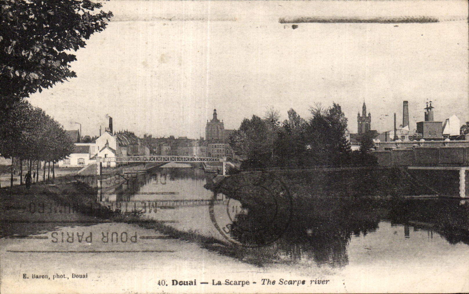CPA Douai La Scarpe The Scarpe river