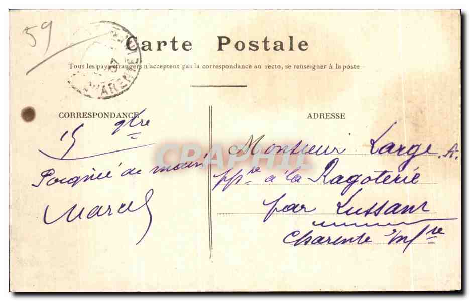 CPA Cambrai Panorama Cote Nord A Beal  — Rückseite