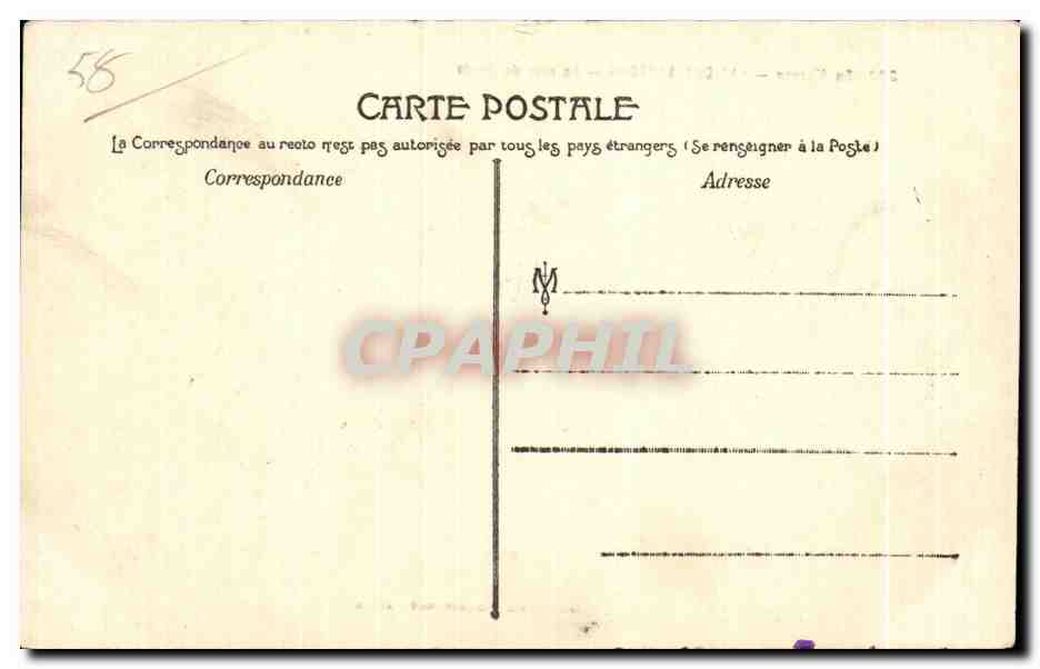 CPA En Morvan Lac des Settons Le mur de garde — Rückseite