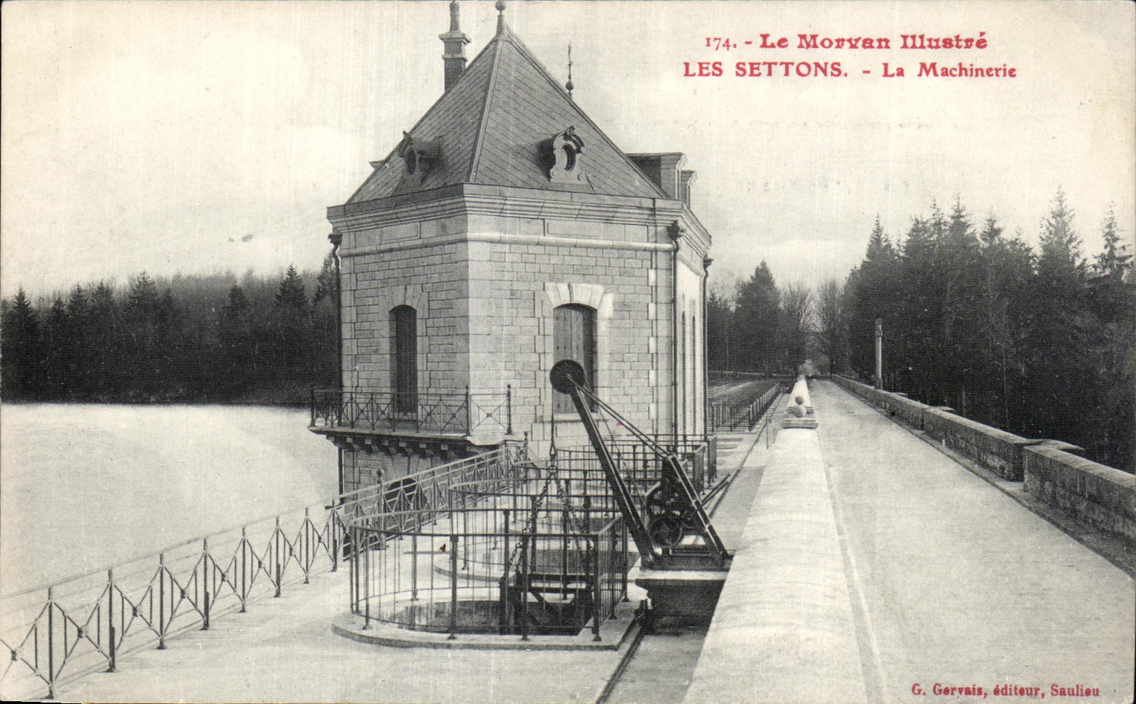 CPA Le Morvan Illustre Les Settons La Machinerie