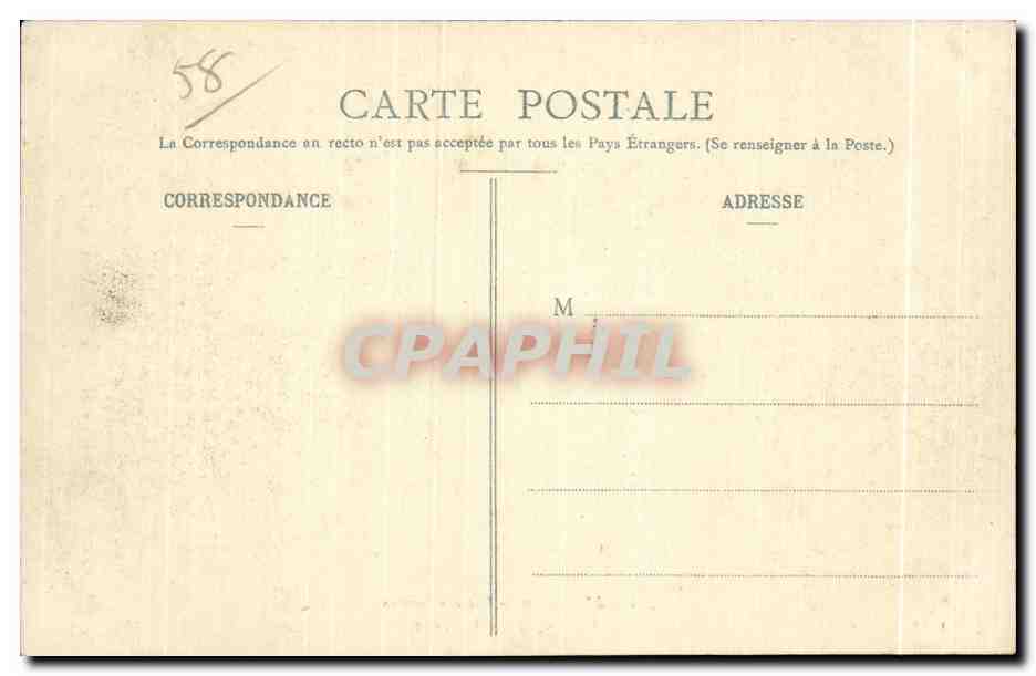 CPA En Morvan Lac des Settons Au Cap des Tempetes — Rückseite