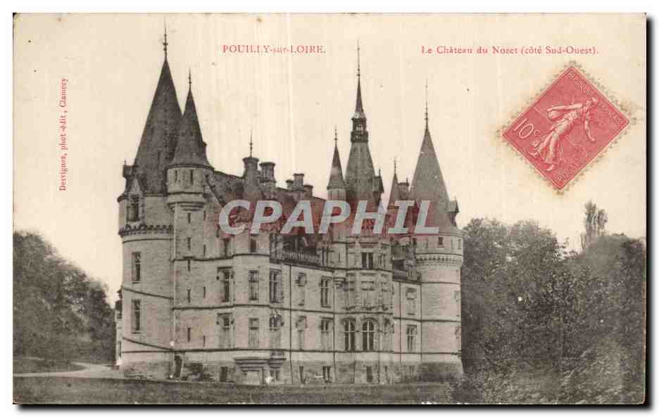 CPA Pouiliy sur Loire le chateau du Nozer