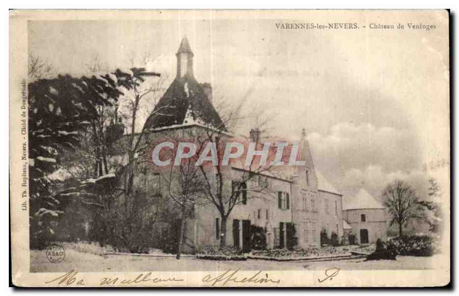 CPA Varennes les Nevers chateau de veniges