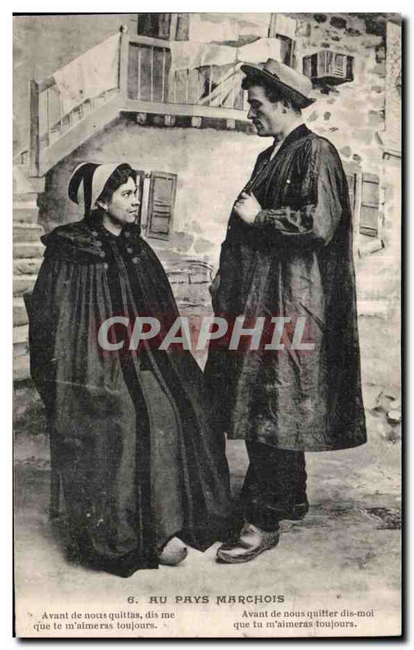 Folklore - Costumes - Au Pays Marchois - Couple - CPA 