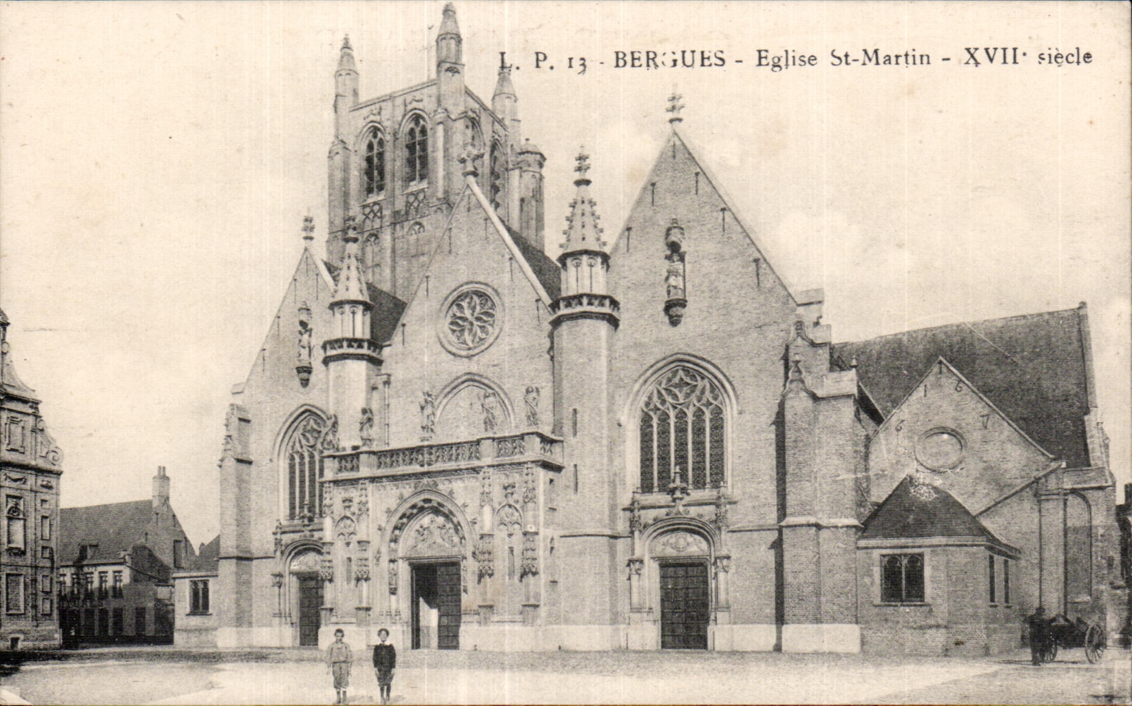 Bergues - Eglise Saint Martin - CPA 