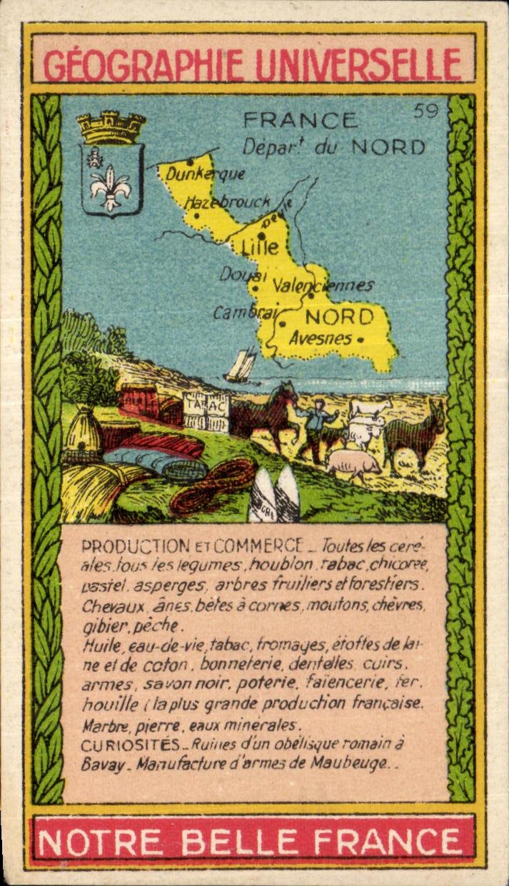 Image Nord - Geographie Universelle - Carte -