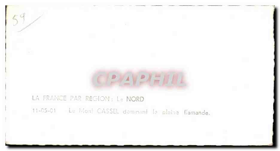 Le Mont Cassel - Nord - La France par Region - CPA  — Rückseite