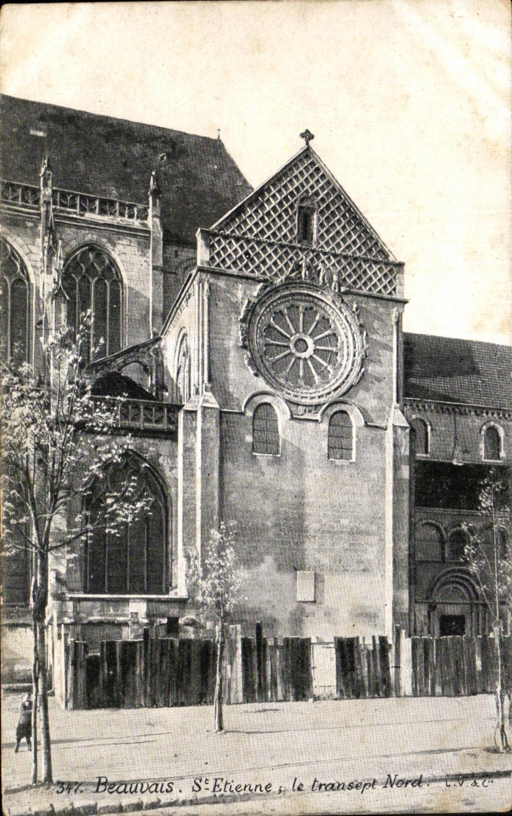 Beauvais. Sᵗᵉ Étienne, le transept Nord — L.V.&C°, n°347