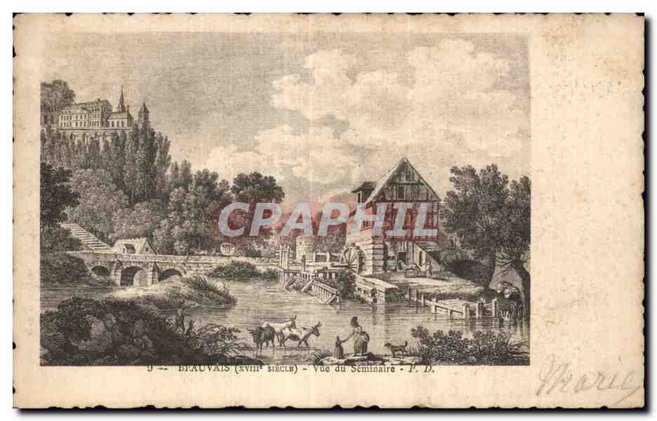 CPA Beauvais (XVIII Siecle) Vue du Seminaire