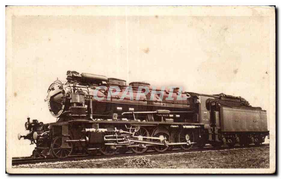 CPA Chemin de fer du Nord Chemin de fer du Nord Train Locomotive Consolidation Train