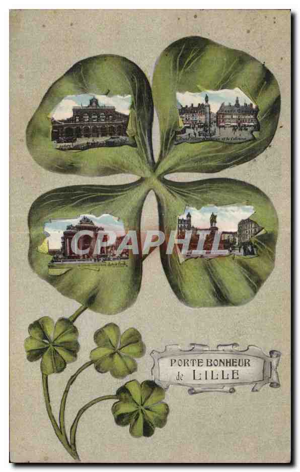 CPA Lille Porte Bonheur Trefle