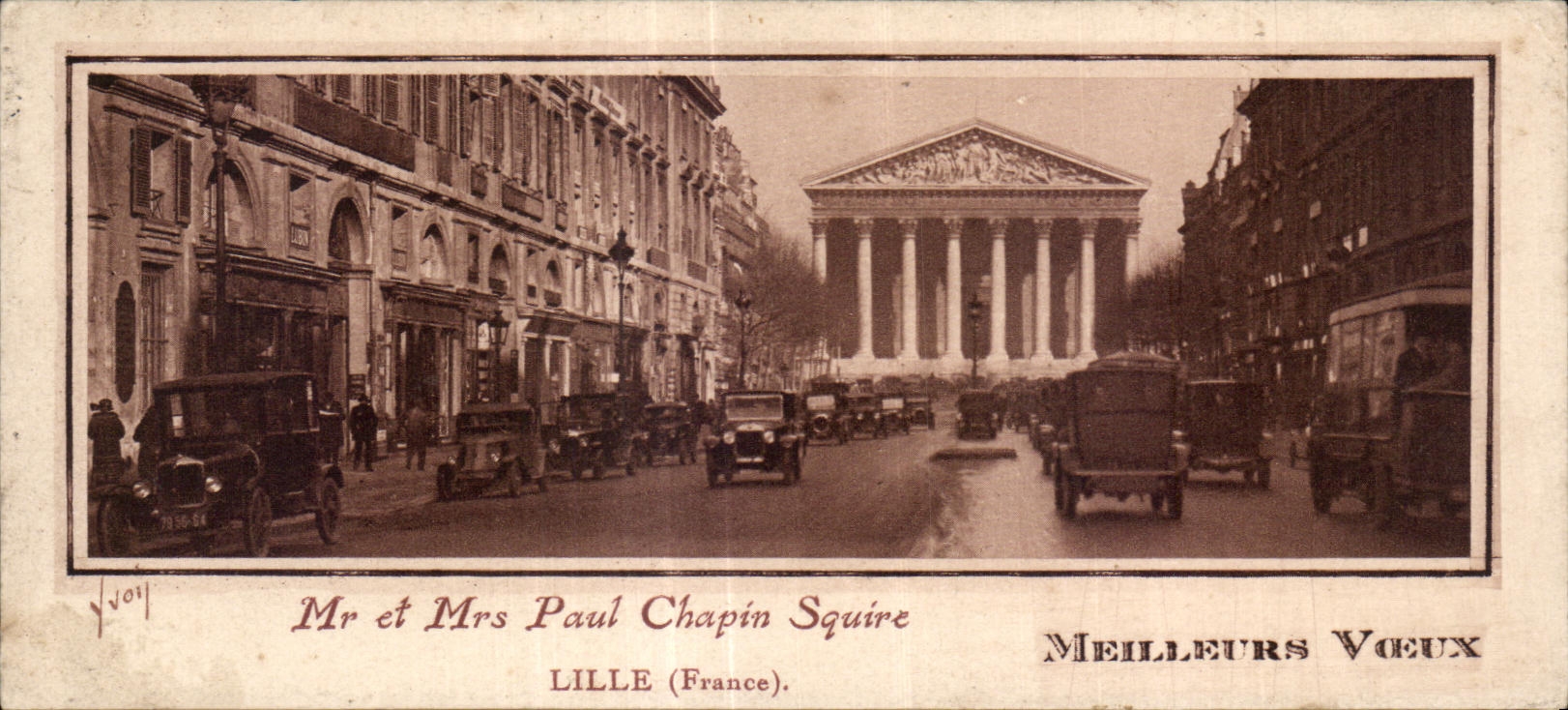 Place de la République — Lille (France) — Mr et Mrs Paul Chapin Squire