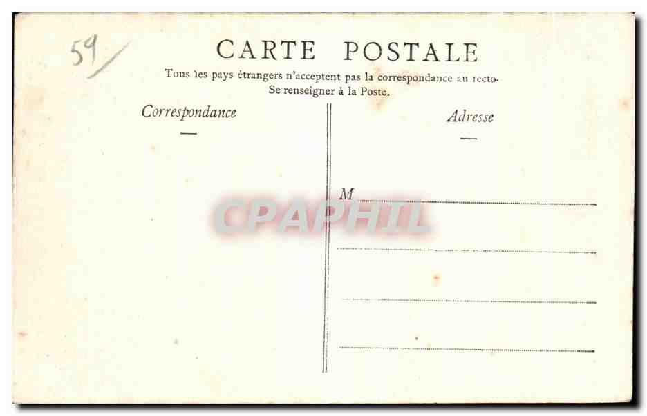 CPA Lille L Institut Industriel du Nord — Verso