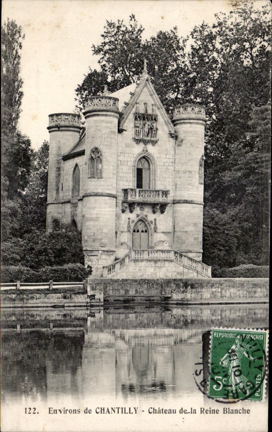 CPA Environs de Chantilly Chateau de la Reine Blanche