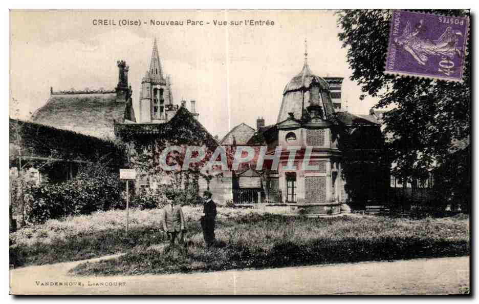Creil (Oise) - Nouveau Parc - Vue sur l'Entrée — Vandenhove, Liancourt