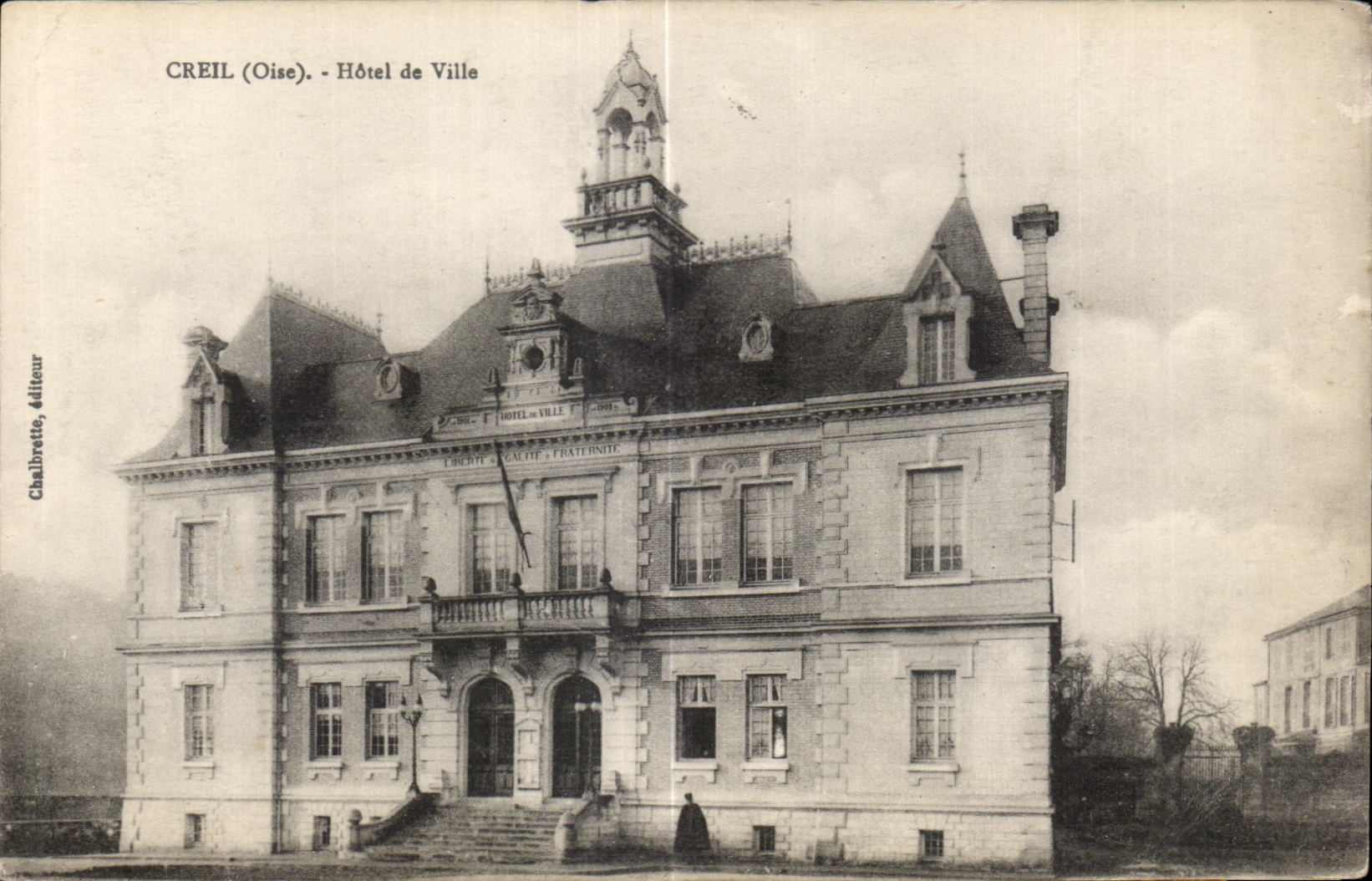 CPA Creil (Oise) Hotel de Ville