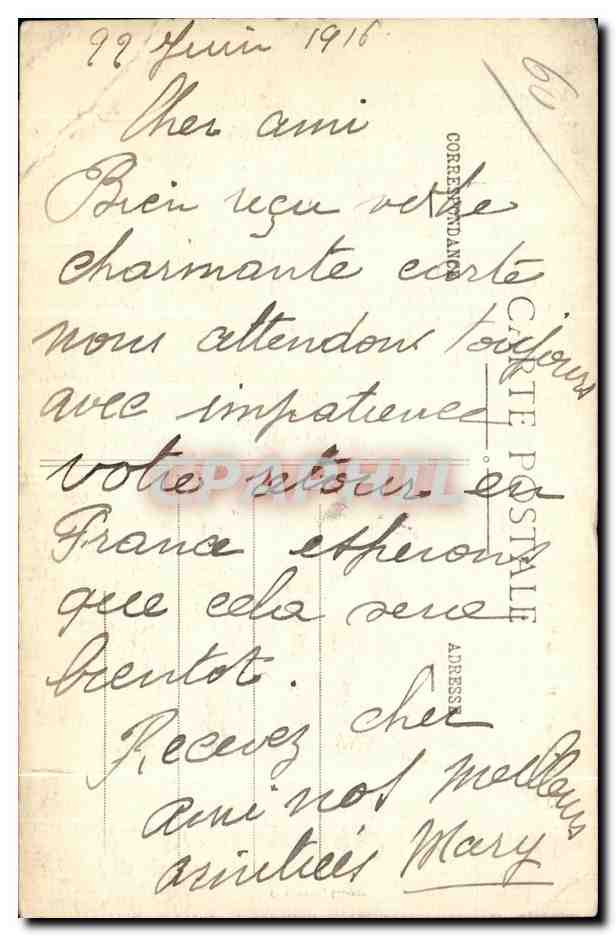 CPA Creil (Oise) Hotel de Ville — Reverso